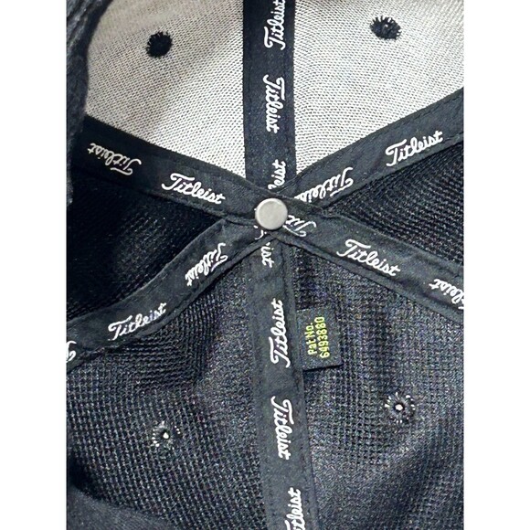 New Era Titleist Golf Cap Mens M/L Navy Embroidered Logo‎ Tour Performance Hat - Picture 11 of 13